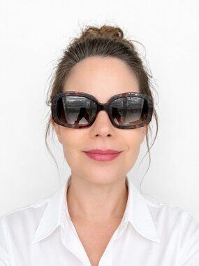 Oliver Peoples Freya Oversized Brown Tortoise Sunglasses Gradient Lenses